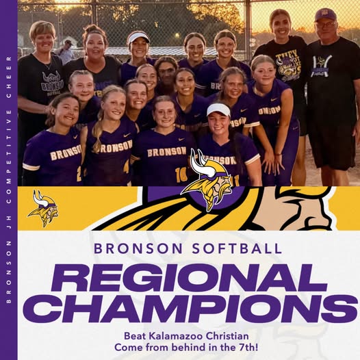 Bronson softball captures D-3 Regional Championship